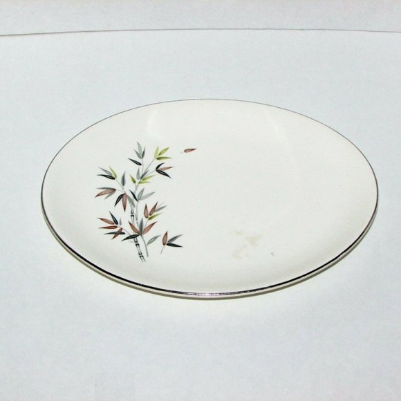 DOMINION CHINA SILVER WILLOW Small Oval Serving Platter VINTAGE Read Description - Picture 1 of 8